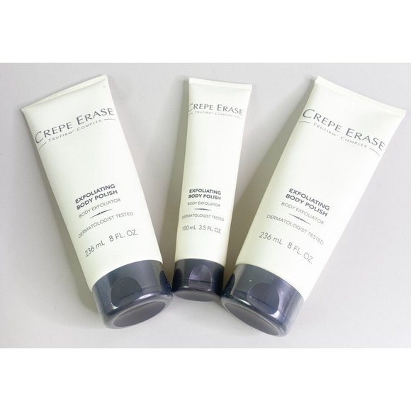 Crepe Erase Exfoliating Body Polish (Lot Of 3) 2 8 Oz /1 3.5 OzSealed NOS